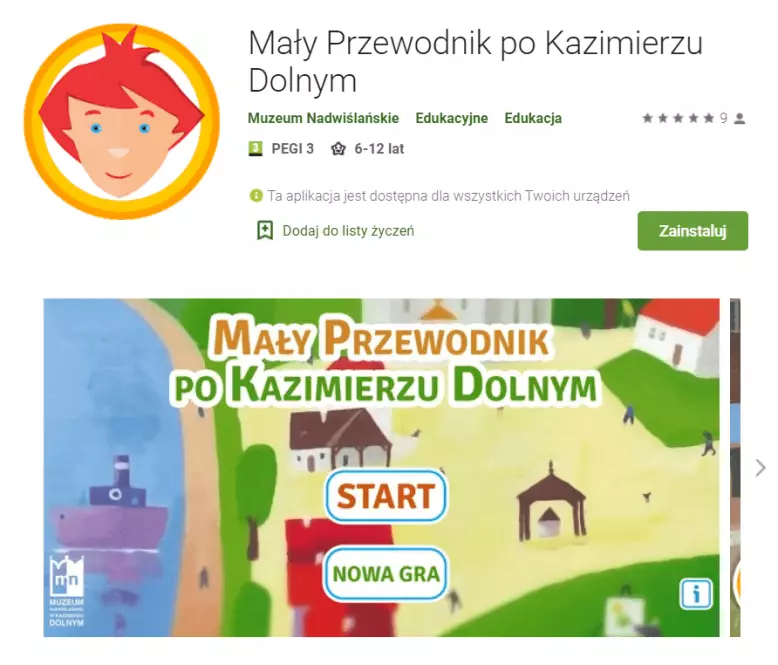 Mały Przewodnik Kazimierz Dolny - zrzut ekranu ze sklepu Google Play