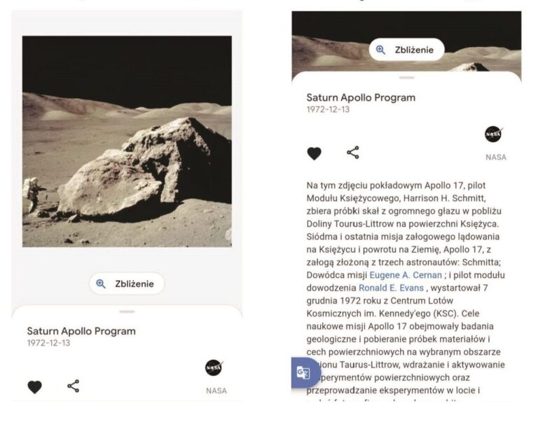 Program Apollo w Google Arts&Culture