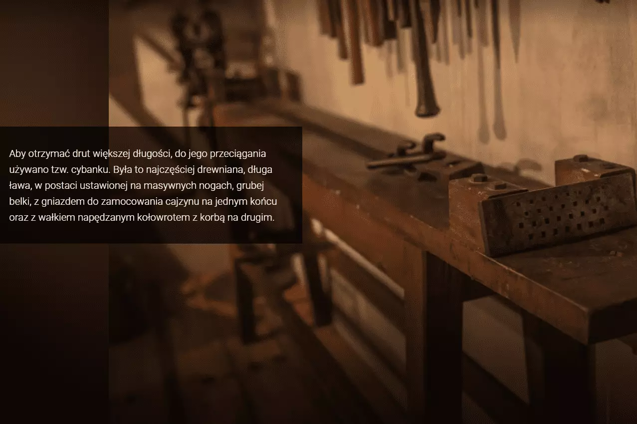 Warsztat złotniczy w Muzeum Nadwiślańskim w Kazimierzu Dolnym